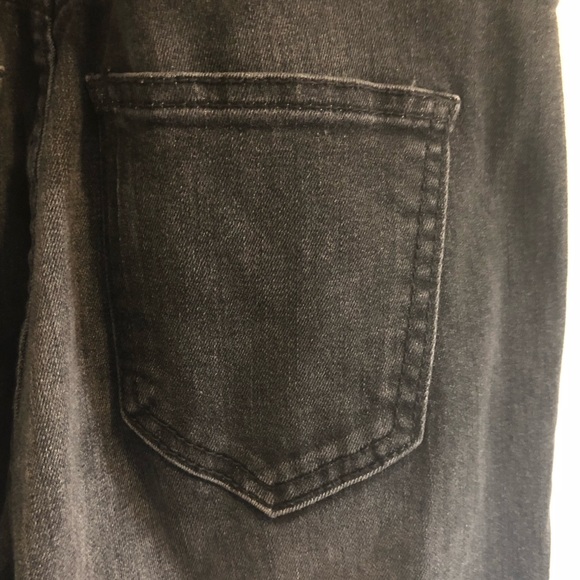 Old Navy faded black slim fit denim bib overalls - Picture 8 of 10
